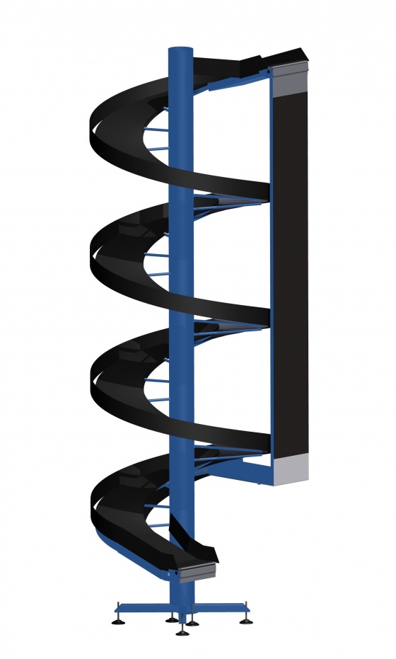 All-purpose spiral conveyor for medium to large products